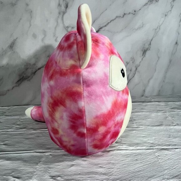 Squishmallow Sabine The Tie-Dye Pink Fox Soft Plush Animal - Picture 3 of 8